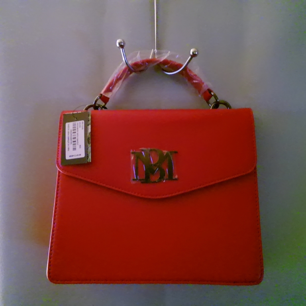 Badgley Mischka Vibrant Red Satchel